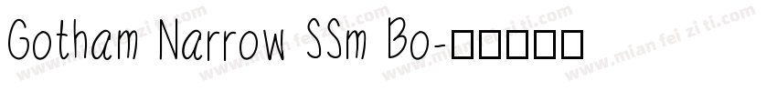 Gotham Narrow SSm Bo字体转换